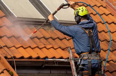 Démoussage et hydrofuge de toiture à Bouqueval